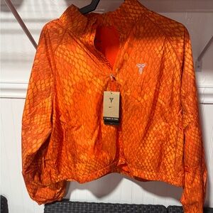 Nike Bright Orange Snake Skin Patterned Jacket